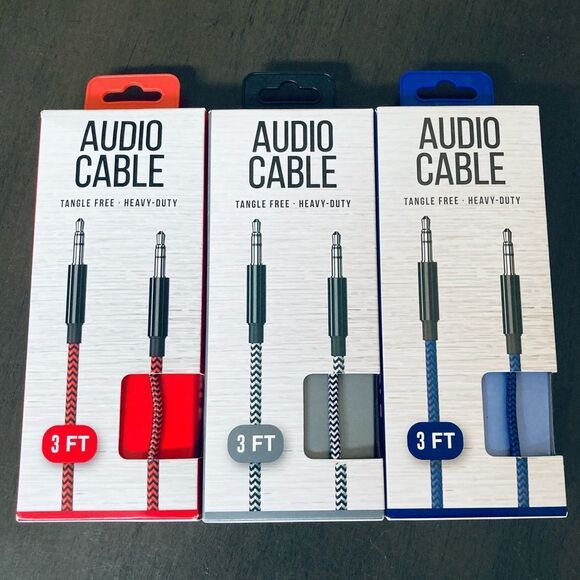 Audio Cable Bundle Lot 3’ for iPhone, Tech - Picture 1 of 2